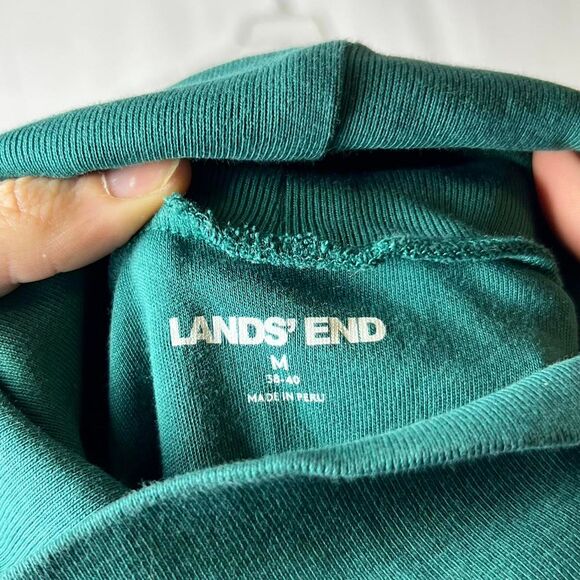Men’s Lands' End Supima Cotton Turtleneck Shirt (Size M 38-40) - Picture 4 of 5